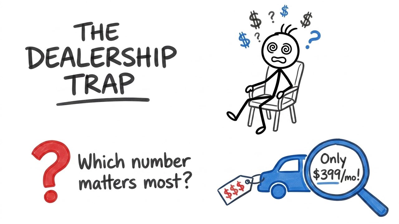A whiteboard explainer about car-dealership pricing